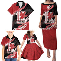 Personalized Kalani Hawaii High School Family Matching Puletasi and Hawaiian Shirt Puakenikeni Lei Hawaiian Pattern - Polynesian Pride