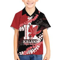 Personalized Kalani Hawaii High School Family Matching Puletasi and Hawaiian Shirt Puakenikeni Lei Hawaiian Pattern - Polynesian Pride