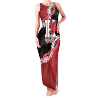 Personalized Kalani Hawaii High School Family Matching Tank Maxi Dress and Hawaiian Shirt Puakenikeni Lei Hawaiian Pattern LT14 Mom's Dress Red - Polynesian Pride