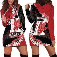Personalized Kalani Hawaii High School Hoodie Dress Puakenikeni Lei Hawaiian Pattern - Polynesian Pride