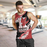 Personalized Kalani Hawaii High School Men Tank Top Puakenikeni Lei Hawaiian Pattern - Polynesian Pride