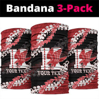 Personalized Kalani Hawaii High School Neck Gaiter Puakenikeni Lei Hawaiian Pattern - Polynesian Pride