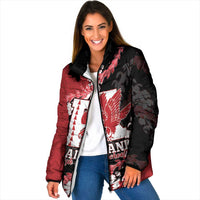 Personalized Kalani Hawaii High School Padded Jacket Puakenikeni Lei Hawaiian Pattern - Polynesian Pride