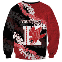 Personalized Kalani Hawaii High School Sweatshirt Puakenikeni Lei Hawaiian Pattern - Polynesian Pride