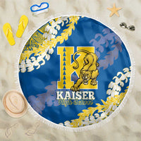 Kaiser Hawaii High School Beach Blanket Puakenikeni Lei Hawaiian Pattern - Polynesian Pride