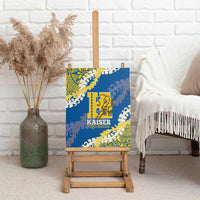 Kaiser Hawaii High School Canvas Wall Art Puakenikeni Lei Hawaiian Pattern - Polynesian Pride