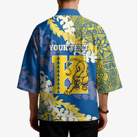 Personalized Kaiser Hawaii High School Kimono Puakenikeni Lei Hawaiian Pattern - Polynesian Pride