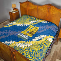 Kaiser Hawaii High School Quilt Puakenikeni Lei Hawaiian Pattern - Polynesian Pride
