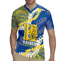 Personalized Kaiser Hawaii High School Rugby Jersey Puakenikeni Lei Hawaiian Pattern - Polynesian Pride