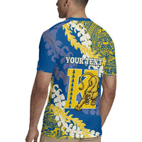 Personalized Kaiser Hawaii High School Rugby Jersey Puakenikeni Lei Hawaiian Pattern - Polynesian Pride