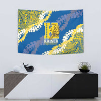 Kaiser Hawaii High School Tapestry Puakenikeni Lei Hawaiian Pattern - Polynesian Pride
