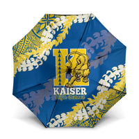 Kaiser Hawaii High School Umbrella Puakenikeni Lei Hawaiian Pattern - Polynesian Pride