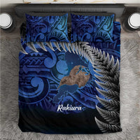 New Zealand Stewart Island Bedding Set Rakiura Kiwi Maori Glowing Sky