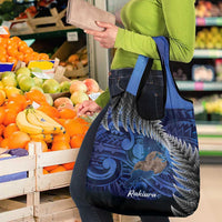 New Zealand Stewart Island Grocery Bag Rakiura Kiwi Maori Glowing Sky