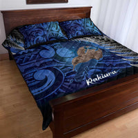 New Zealand Stewart Island Quilt Bed Set Rakiura Kiwi Maori Glowing Sky