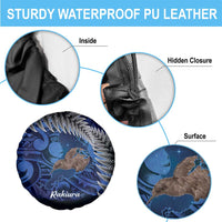 New Zealand Stewart Island Spare Tire Cover Rakiura Kiwi Maori Glowing Sky LT14 - Polynesian Pride