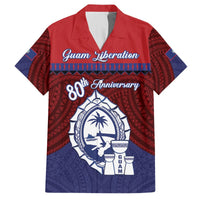 Guam Liberation Day Hawaiian Shirt Biba Guahan Chamorro 80th Anniversary - Blue LT14 Blue - Polynesian Pride