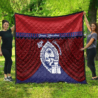 Guam Liberation Day Quilt Biba Guahan Chamorro 80th Anniversary - Blue