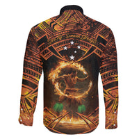 Samoa Teuila 2024 Festival Family Matching Short Sleeve Bodycon Dress and Hawaiian Shirt Samoan Siva Afi With Red Gingers