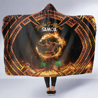 Samoa Teuila 2024 Festival Hooded Blanket Samoan Siva Afi With Red Gingers LT14 - Polynesian Pride