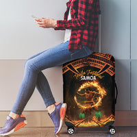 Samoa Teuila 2024 Festival Luggage Cover Samoan Siva Afi With Red Gingers LT14 - Polynesian Pride
