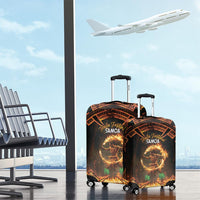 Samoa Teuila 2024 Festival Luggage Cover Samoan Siva Afi With Red Gingers LT14 - Polynesian Pride