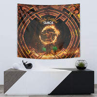Samoa Teuila 2024 Festival Tapestry Samoan Siva Afi With Red Gingers LT14 - Polynesian Pride