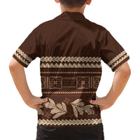 Brown Samoa Siapo Teuila Flowers Hawaiian Shirt LT14 - Polynesian Pride