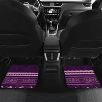 Purple Samoa Siapo Teuila Flowers Car Mats
