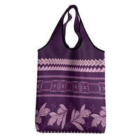 Purple Samoa Siapo Teuila Flowers Grocery Bag