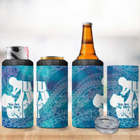 Turquoise Polynesia Father's Day 4 in 1 Can Cooler Tumbler Dad You Are My Hero