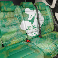 Green Polynesia Father's Day Back Car Seat Cover Dad You Are My Hero
