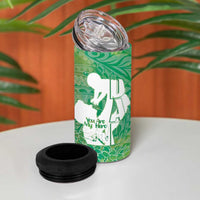 Green Polynesia Father's Day 4 in 1 Can Cooler Tumbler Dad You Are My Hero