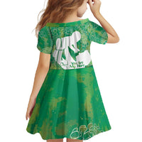 Green Polynesia Father's Day Family Matching Off Shoulder Maxi Dress and Hawaiian Shirt Dad You Are My Hero LT14 - Polynesian Pride
