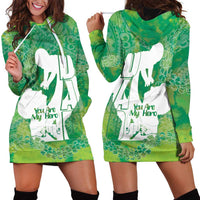 Green Polynesia Father's Day Hoodie Dress Dad You Are My Hero