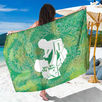 Green Polynesia Father's Day Sarong Dad You Are My Hero