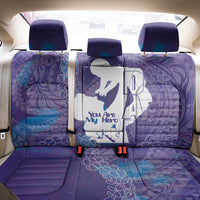 Purple Polynesia Father's Day Back Car Seat Cover Dad You Are My Hero
