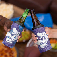 Purple Polynesia Father's Day 4 in 1 Can Cooler Tumbler Dad You Are My Hero