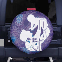 Purple Polynesia Father's Day Spare Tire Cover Dad You Are My Hero
