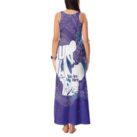 Purple Polynesia Father's Day Tank Maxi Dress Dad You Are My Hero