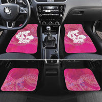 Pink Polynesia Father's Day Car Mats Dad You Are My Hero