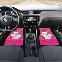 Pink Polynesia Father's Day Car Mats Dad You Are My Hero
