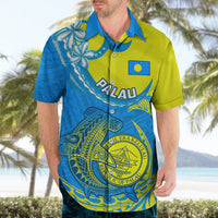 Palau Independence Day Hawaiian Shirt Happy 29th Anniversary Polynesian Hammerhead Shark LT14 - Polynesian Pride
