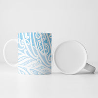 Blue New Zealand Puhoro Maori Tattoo Ceramic Mug