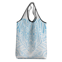 Blue New Zealand Puhoro Maori Tattoo Grocery Bag