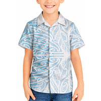 Blue New Zealand Puhoro Maori Tattoo Hawaiian Shirt LT14 - Polynesian Pride