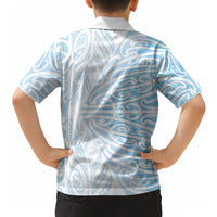 Blue New Zealand Puhoro Maori Tattoo Hawaiian Shirt LT14 - Polynesian Pride