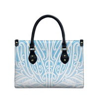 Blue New Zealand Puhoro Maori Tattoo Leather Bag