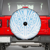 Blue New Zealand Puhoro Maori Tattoo Spare Tire Cover