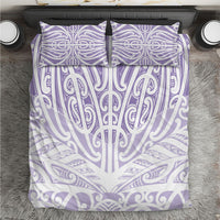 Purple New Zealand Puhoro Maori Tattoo Bedding Set